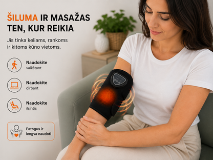 Universalus šildantis vibro diržas