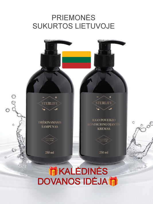 STERLIFE Drėkinamasis šampūnas + ilgo poveikio kondicionuojantis kremas