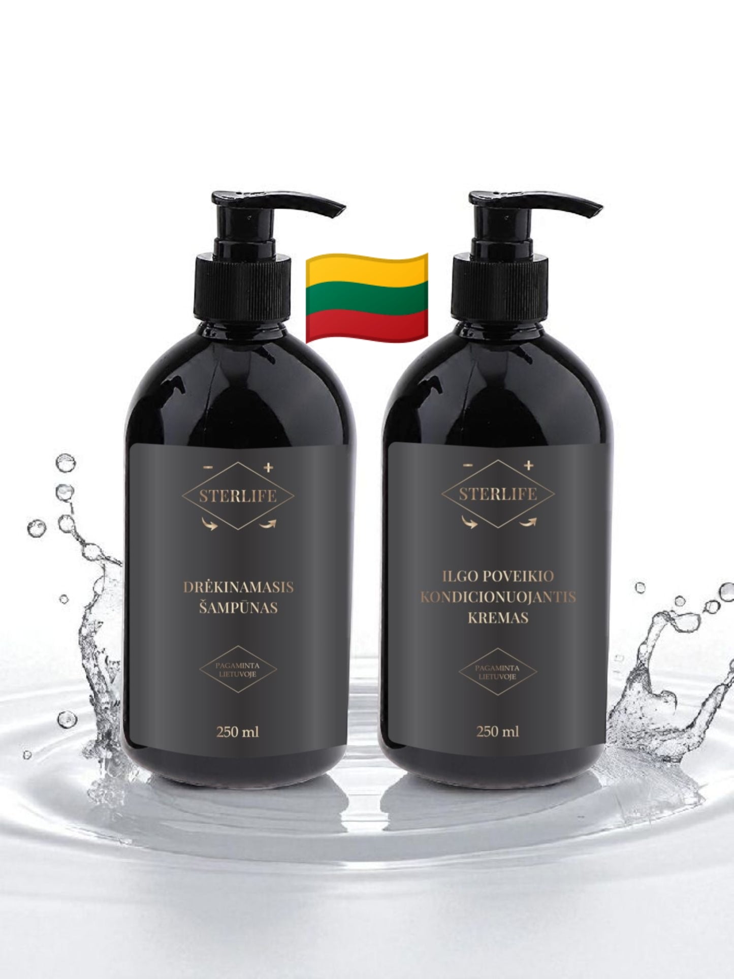STERLIFE Feuchtigkeitsspendendes Shampoo + langwirksame Pflegecreme