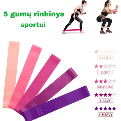 Ein Satz Sportgummis